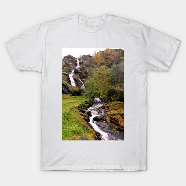 Warefall Flamsdalen Valley Flam Norway T-Shirt by AndyEvansPhotos